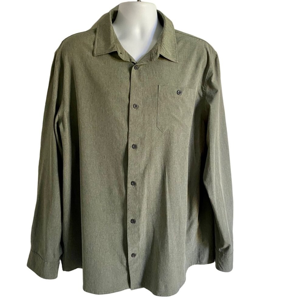 ZeroXposur Travel Series Men's Long Sleeve Button Down Shirt XXL